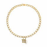 Curva Initial Anklet